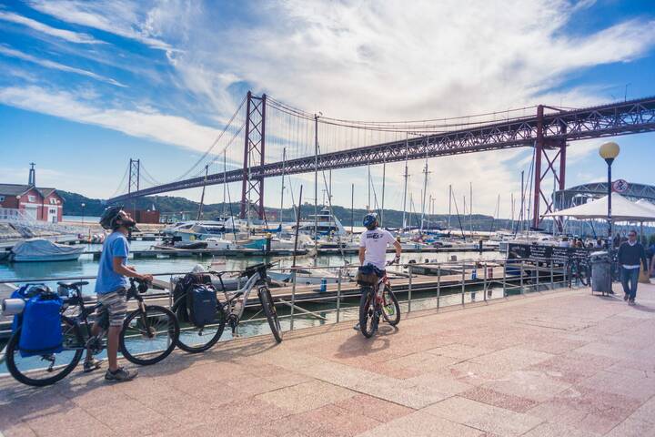 Fahrradtour am Tejo-Ufer in Lissabon Fahrradtour Lissabon