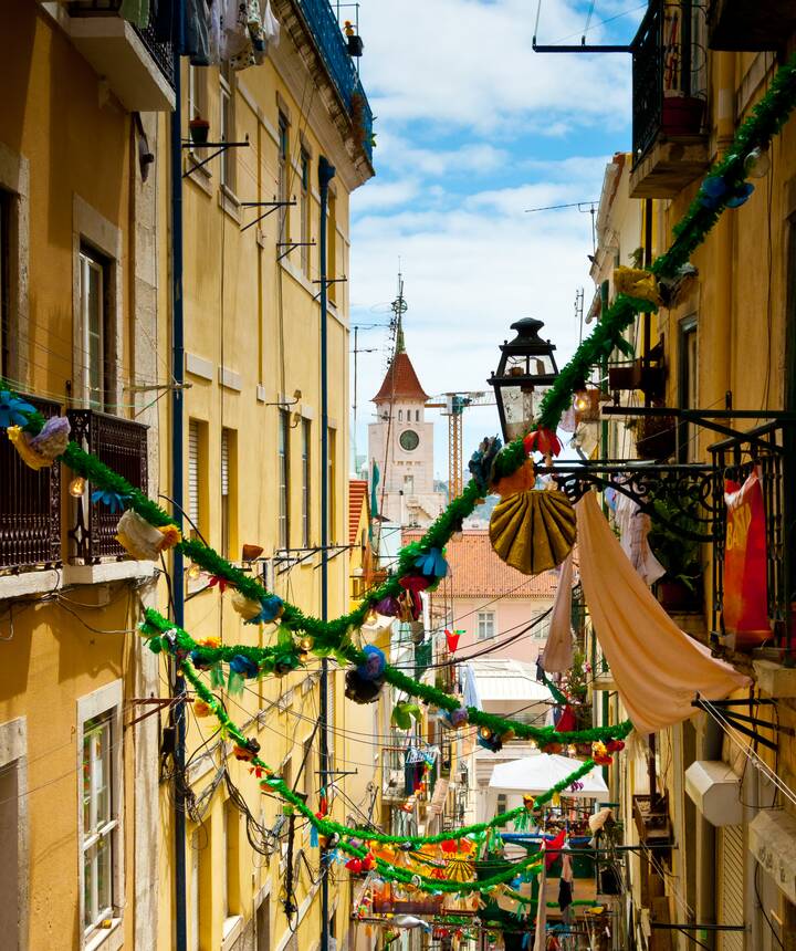 Lissabon Straßenfeste