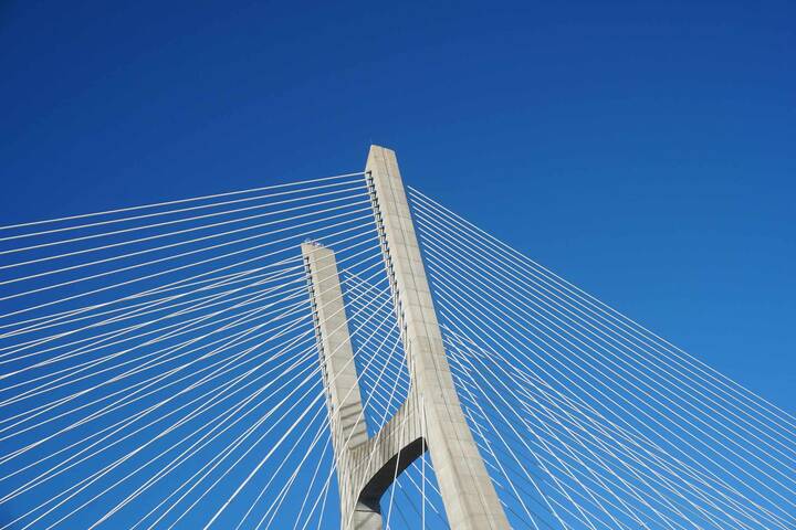 Brücke Vasco da Gama Konstruktion