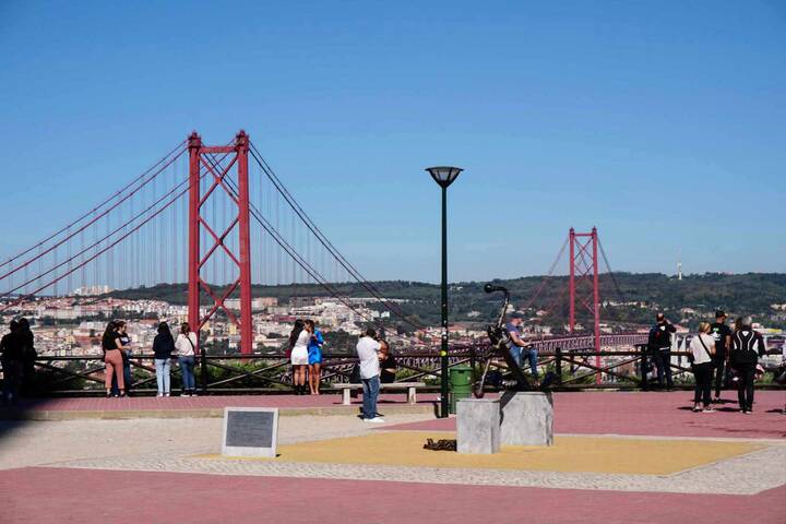 Christusstatue Lissabon Aussicht
