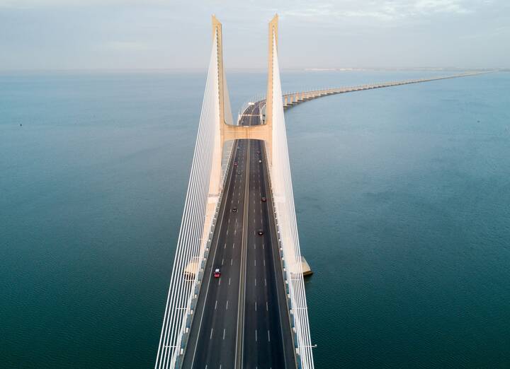 Ponte Vasco da Gama von oben
