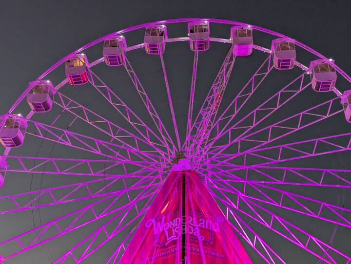 Lissabon Riesenrad Weihnachten