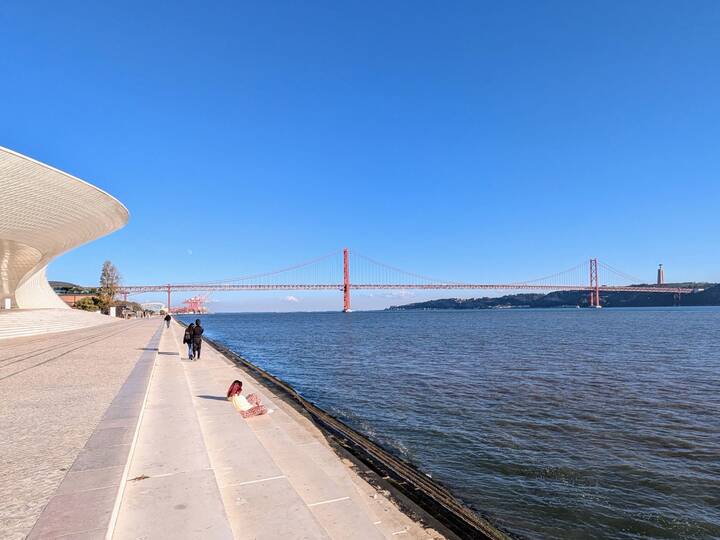 Ponte 25 de Abril Tejo Ufer