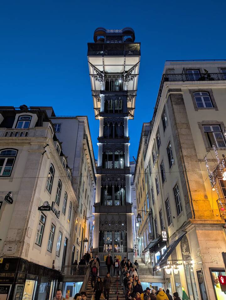 Elevador de Santa Justa Nacht