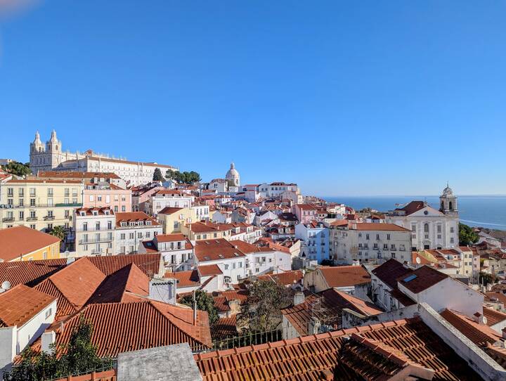 Aussicht Miradouro das Portas do Sol