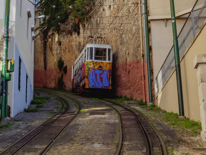 Standseilbahn Lavra Lissabon