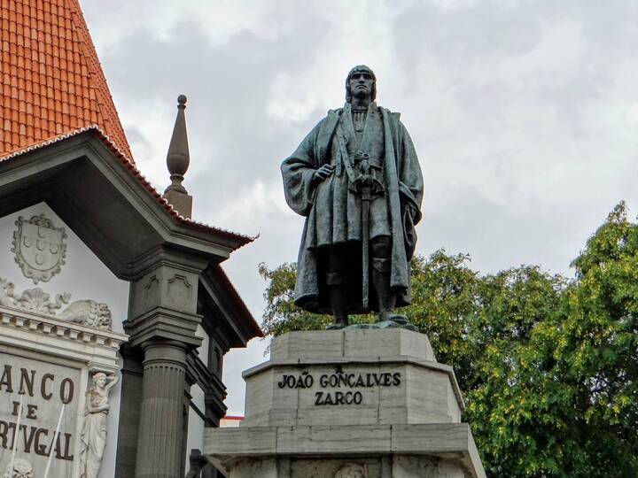 Statue João Gonçalves Zarco Funchal